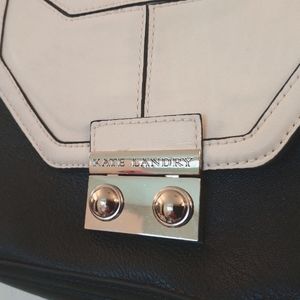 Black and cream Kate Landry handbag